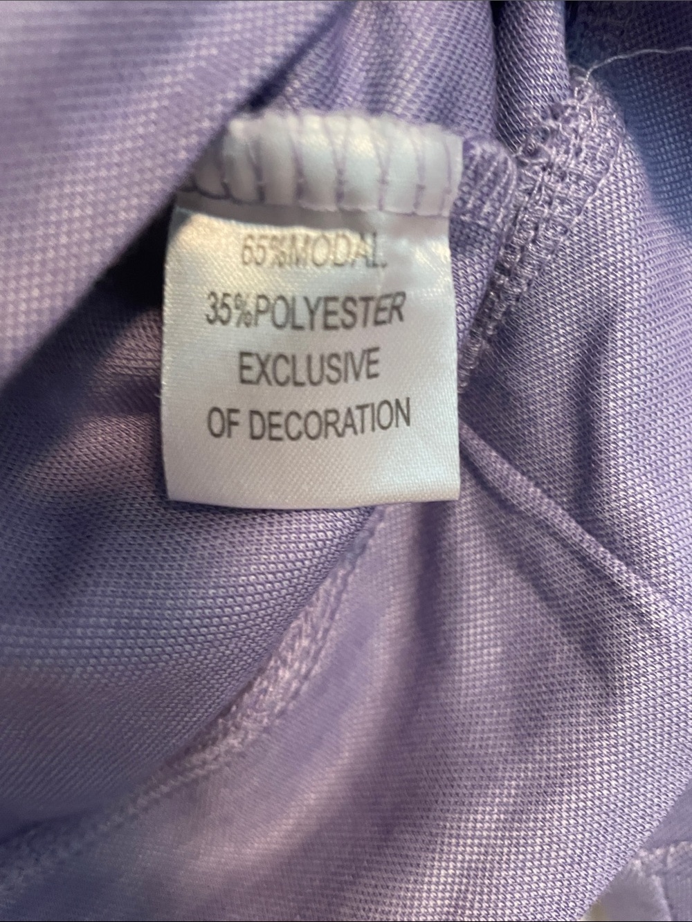 NWOT! Tailorbyrd Men's Lavender Half-Zip Pullover Sweater S - Picture 3 of 4